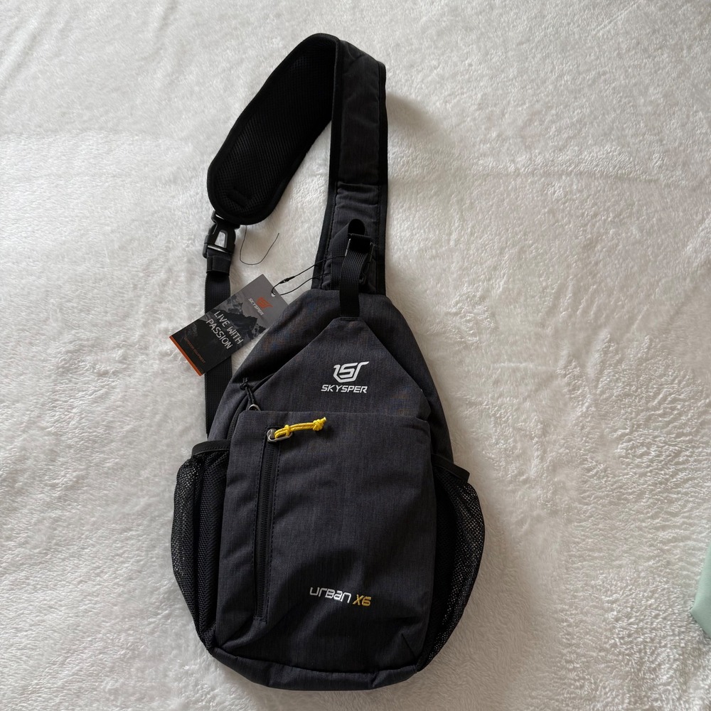 Skysper Urban X6 Sling Backpack Crossbody Bag Gray NWT Outdoor‎ Travel Daypack